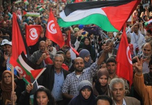 تظاهرات حمايت از فلسطين در تونس