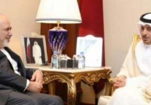محمد جواد ظریف کی قطر کے وزير اعظم سے ملاقات