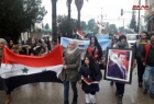 ​مشارکة نساء سوریا فی مسیرة دعماً للجیش السوری