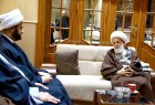 دبیرکل نجباء به دیدار رهبر شیعیان بحرین رفت