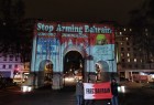 نمایش جنایات دیکتاتورهای خاورمیانه در قلب لندن /دست از حمایت تسلیحاتی دیکتاتورها بردارید