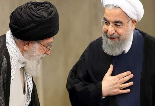 الرئيس روحاني يهنئ الامام الخامنئي بحلول العام الإيراني الجديد