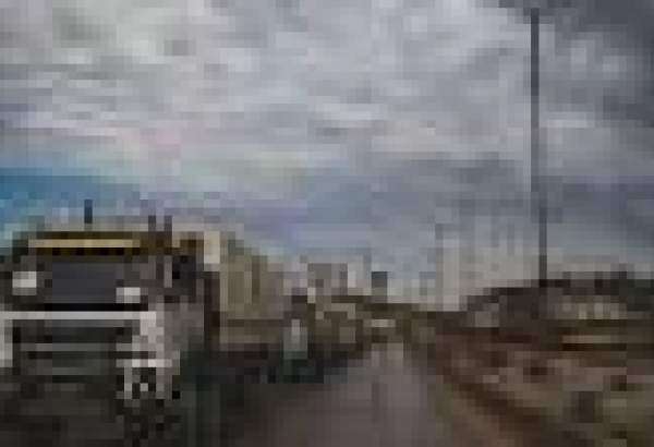 وصول قافلة مساعدات من 35 شاحنة للأهالي في مناطق عدة بـدرعا