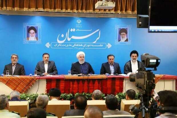 الرئيس روحاني يطلب من الخبراء اعداد تقرير وطني عن السيول الاخيرة