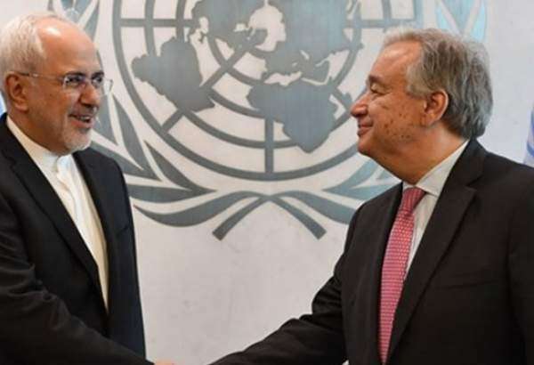 ظریف با گوترش و رئیس مجمع عمومی سازمان ملل دیدار کرد