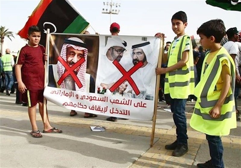 مظاهرات غاضبة في ليبيا احتجاجا على التدخل السعودي الاماراتي
