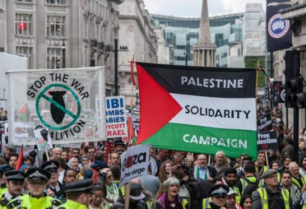 Londoners hold Palestine solidarity rally on eve of Nakba