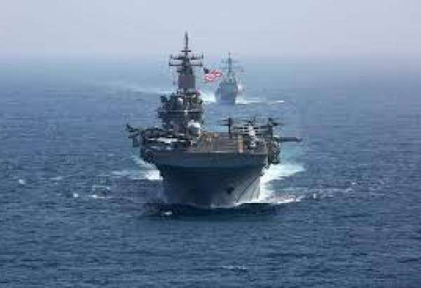 ایران سے خوفزدہ امریکہ کی بحیرہ عرب میں فوجی مشقوں کا آغاز