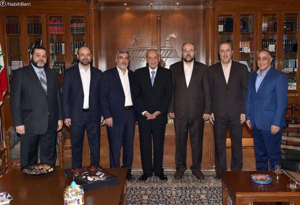 وفد من حماس يلتقي رئيس مجلس النواب اللبناني