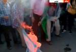 المتظاهرون في تونس أحرقوا العلم الإسرائيلي