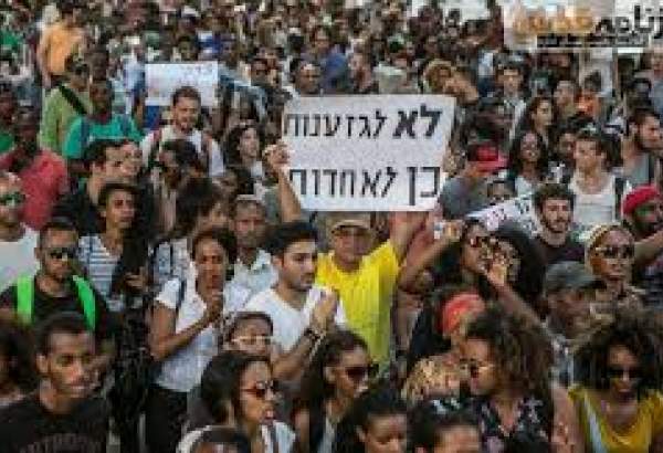 صہیونی فوج کی جارحیت کے خلاف ایتھوپیائی یہودیو کا احتجاج