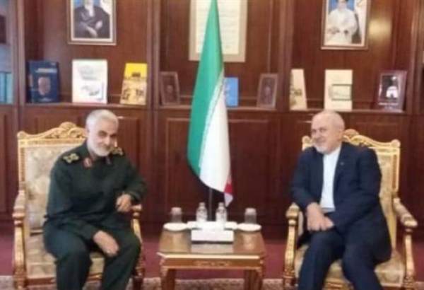 Le célèbre général iranien rencontre Zarif