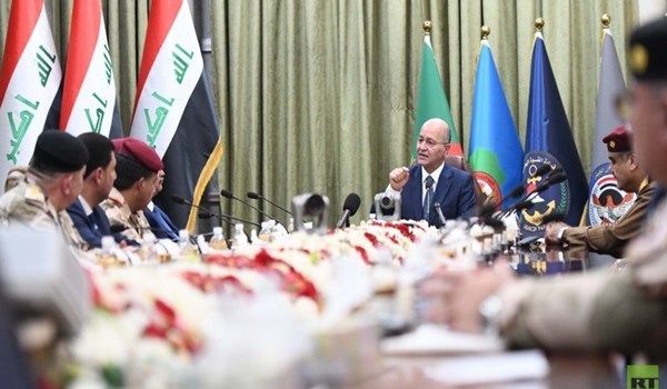 الرئيس العراقي: بلادنا لن نكون ساحة صراع للآخرين من جديد