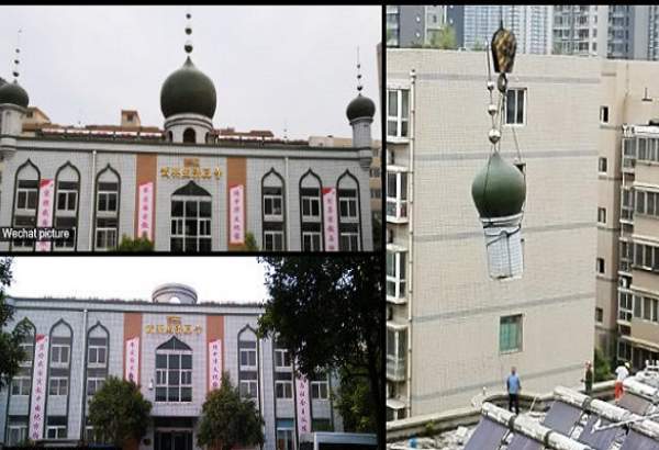 حذف نمادهای اسلامی از معماری مساجد در چین