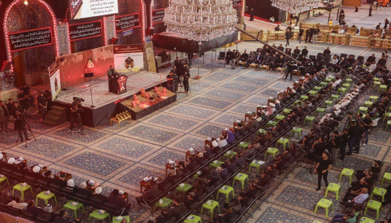 بدأ فعاليات مهرجان تراتيل سجادية الدولي السادس في الصحن الحسيني بكربلاء المقدسة