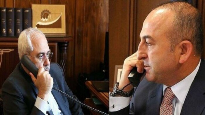وزيرا خارجية ايران وتركيا يبحثان مستجدات الاوضاع في شمال شرق سوريا
