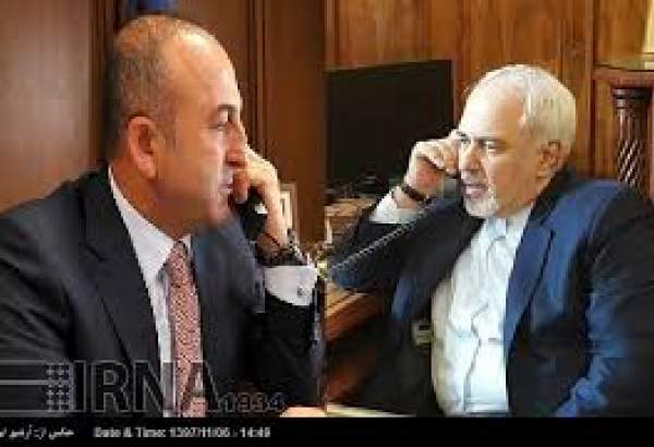 ایران اور ترکی وزرائے خارجہ کا ٹیلیفون پر موجودہ صورتحال پر تبادلہ خیال