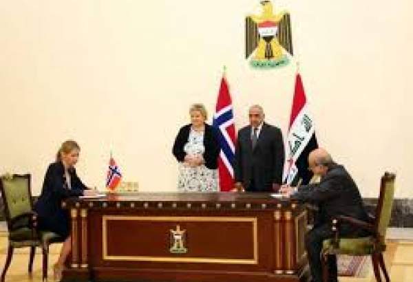 عراقی وزیراعظم عادل عبدالمہدی کی ناروے کی وزیراعظم سے ملاقات