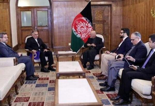 Rencontre du représentant spécial d’Iran pour l’Afghanistan avec Ashraf Ghani
