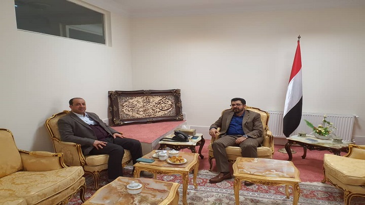 السفير الديلمي يلتقي سفير سويسرا والقائم بأعمال الليبي في طهران
