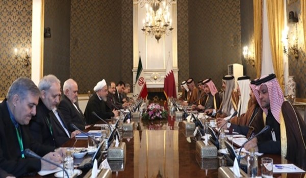الرئيس الايراني : بامكان قطر أن تكون قاعدة لتنمية العلاقات والتعاون الاقتصادي والبحري بين البلدين