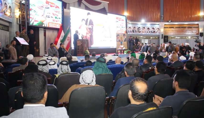 حفل بمناسبة الذكرى الحادية والأربعين لانتصار الثورة الاسلامية الايرانية في مدينة البصرة العراقية  
