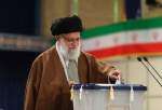 Supreme Leader of the Islamic Revolution Ayatollah Seyyed Ali Khamenei cast his vote in a ballot box in early hours of the election on Friday 21st, February.