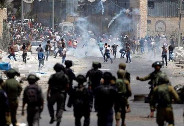 56 زخمی در تظاهرات فلسطینیان علیه معامله قرن در کرانه باختری