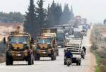 A Turkish military convoy in the eastern part of Idlib, Syria, on Friday(photo: AP)