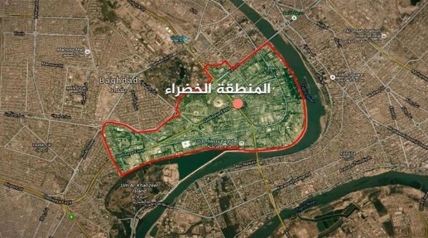 منطقة الخضراء وسط بغداد يتعرض الى قصف صاروخي