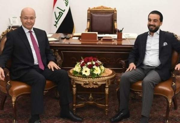 نشست سه‌جانبه رئیس جمهور عراق با رئیس پارلمان و نخست وزیر جدید در فلوجه
