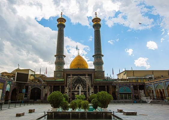 courtyard of Shah Abdol Azim (AS) holy shrine in southern Tehran
