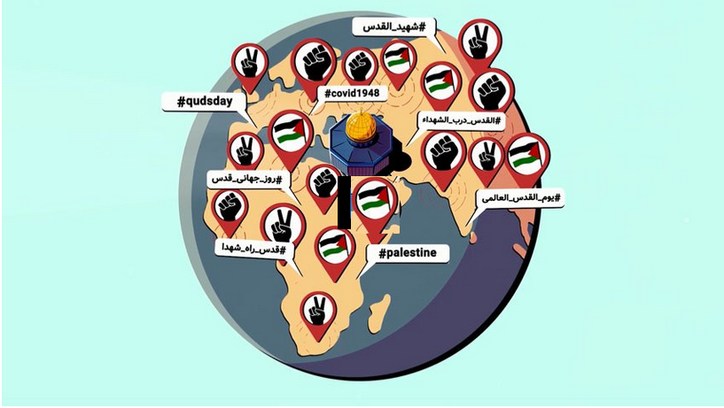 حملة للمشاركة في المسيرة الافتراضية المليونية في يوم القدس العالمي