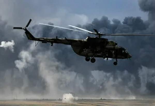 روسی فوج کا ہیلی کاپٹر گر کر تباہ