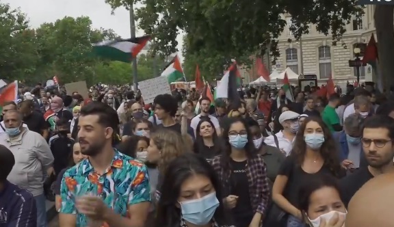 باريس مظاهرات للتنديد بالخطة "الإسرائيلية" لضم أراض فلسطينية