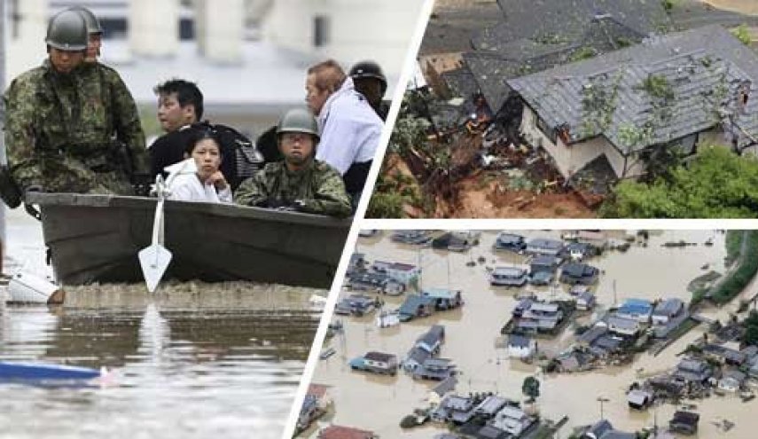 إبلغ نحو 1.2 مليون شخص بإخلاء منازلهم ، وسط أمطار  التی أسفرت  عن مقتل 49 شخصا