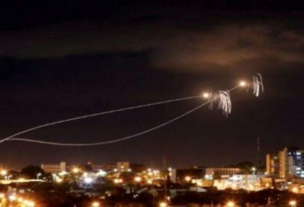 مقابله پدافند دفاع هوایی سوریه با اهداف متخاصم در حریم هوایی ریف دمشق