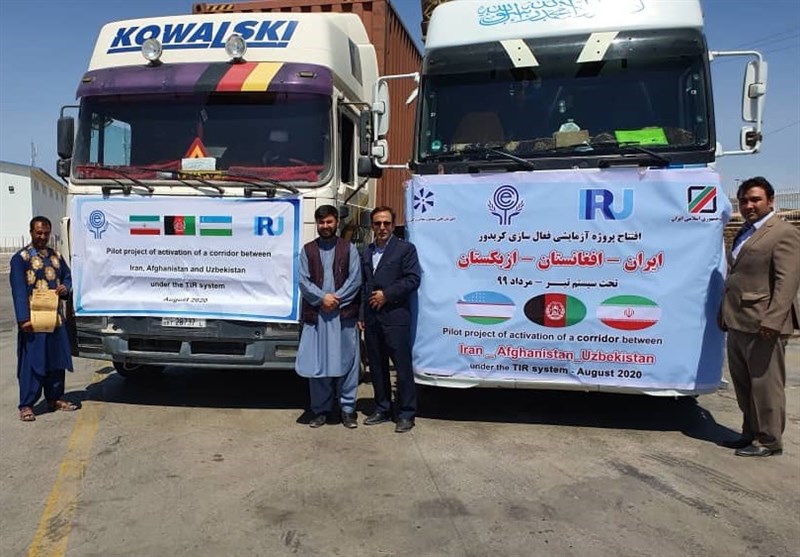 تم إرسال شاحنتين انطلقتا من جمارك الشهيد رجائي في بندر عباس إلى أوزبكستان عبر أفغانستان