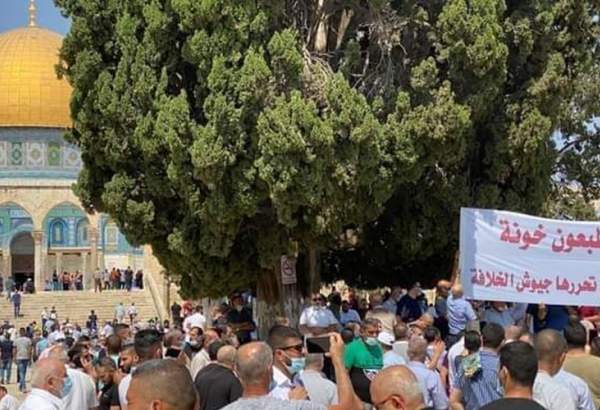 Protestations à Al-Aqsa contre les accords de normalisation