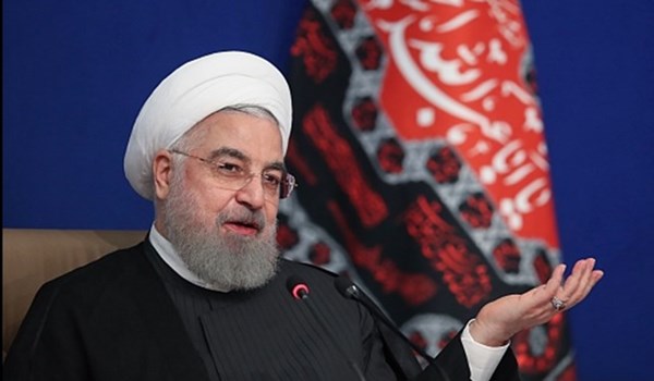 الرئيس روحاني: اميركا بلغت اليوم نقطة هزيمتها الحتمية