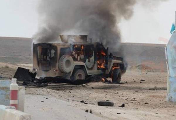 انفجار بمب در مسیر کاروان نظامیان آمریکا در سوریه