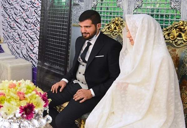 عقد زوج تازه مسلمان لبنانی و اوکراینی در حرم حضرت عبدالعظیم(ع)
