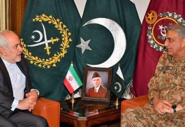 ظریف با فرمانده ارتش پاکستان دیدار و گفتگو کرد