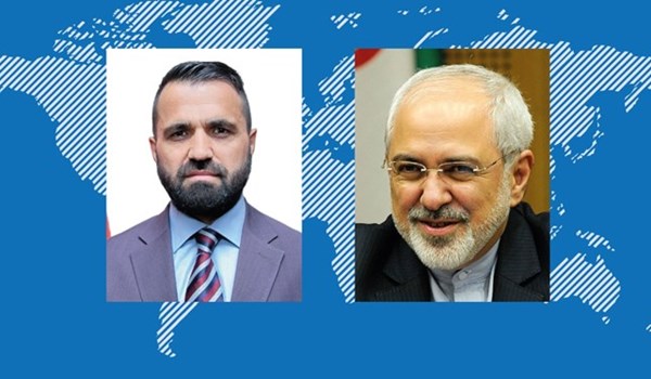 ظريف: ايران تدعم  مسيرة مفاوضات السلام في افغانستان بقيادة الحكومة الافغاني