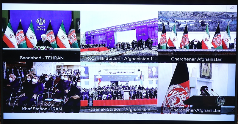 روحاني : تدشين الخط السككي "خواف - هرات " يعزز العلاقات بين ايران وافغانستان