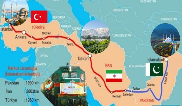 استئناف النشاط المنظم لقطار شحن بين اسلام آباد وطهران وإسطنبول في 2021