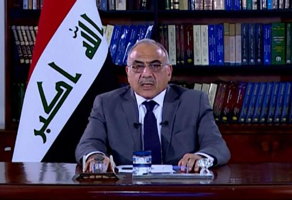 Former Iraqi prime minister Adil Abdul Mahdi (file photo)