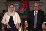 Afghan President Ashraf Ghani (right) and his wife Rula appear in an interview with CNN
