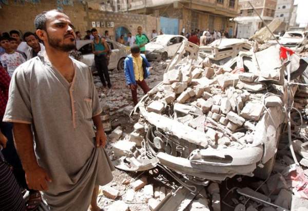 جارح سعودی کے جنگی طیاروں کی صوبہ مارب پر بمباری۔
