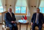 دیدار و گفتگوی ظریف با وزیر خارجه ترکیه